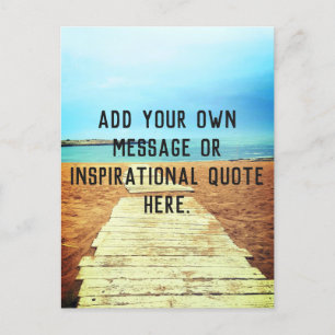 Beach Boardwalk - Fügen Sie Ihre eigene Nachricht  Postkarte