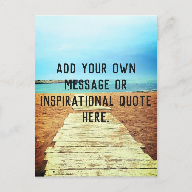 Beach Boardwalk - Fügen Sie Ihre eigene Nachricht  Postkarte (Vorderseite)