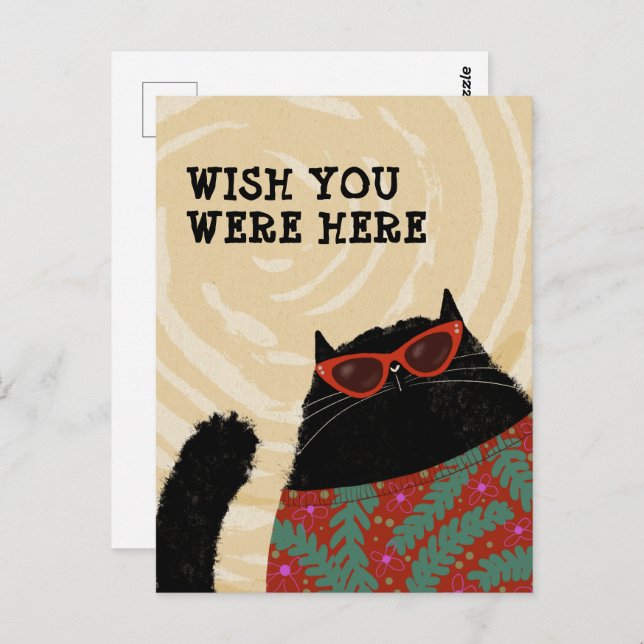 Beach Body Postkarte (Vorne/Hinten)