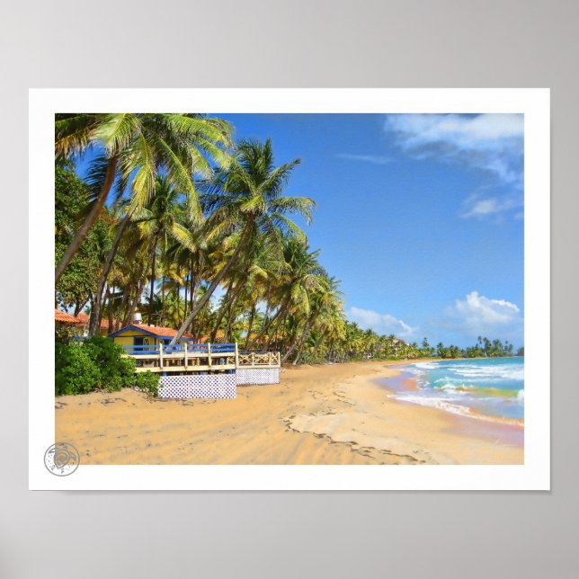 Beach Bohio Palmas del Mar Puerto Rico Print/ Poster (Vorne)
