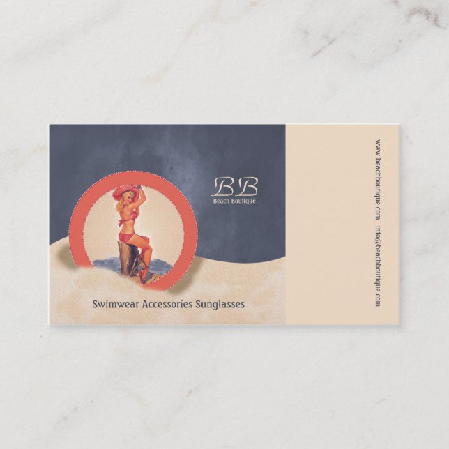 Beach Boutique - Visitenkarte (Vorderseite)
