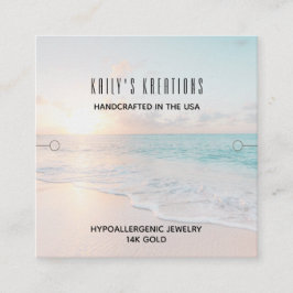 Beach Bracelet Display Juwelierhalter Quadratische Visitenkarte