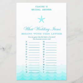 Beach Brautparty Game, Nautical, Meerjungfrau