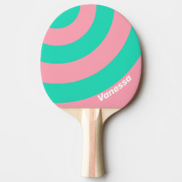 Beach Breeze Nostalgic Circle Stripe with Name Tischtennis Schläger