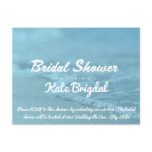 Beach Bridal Dusche Einladung