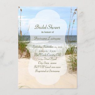 Beach Bridal Dusche Einladungen