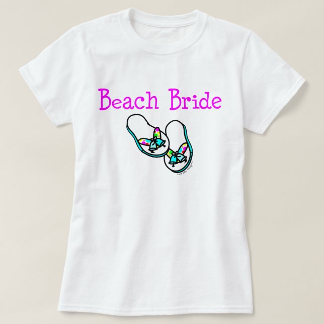 Beach Bride T-Shirt (Design vorne)