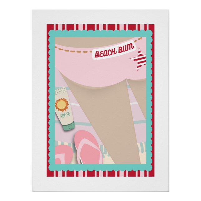Beach Bum Border 3 Poster (Vorderseite)