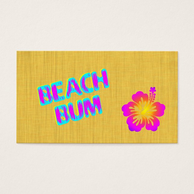 Beach Bum Custom Event Ticket (Vorderseite)