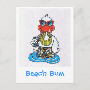 Beach Bum Duck Postkarte