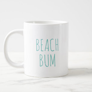 "Beach Bum" Einfaches modernes Bauernhaus Jumbo-Tasse