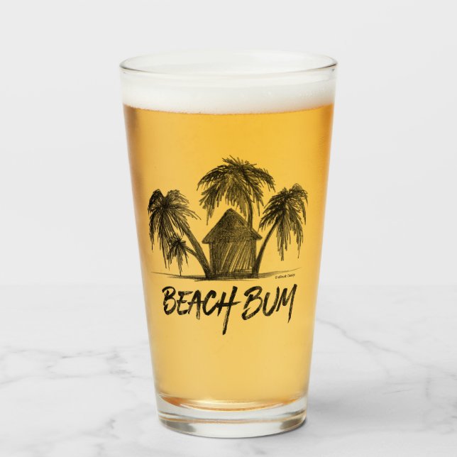 Beach Bum Glas (Vorne (Gefüllt))