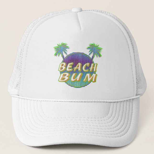 Beach Bum Hat Truckerkappe (Vorderseite)