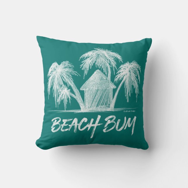 Beach Bum Kissen (Vorderseite)