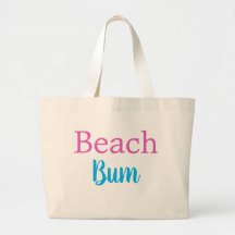 Beach Bum Ocean Water Summer Swimming Pool Tote Ba