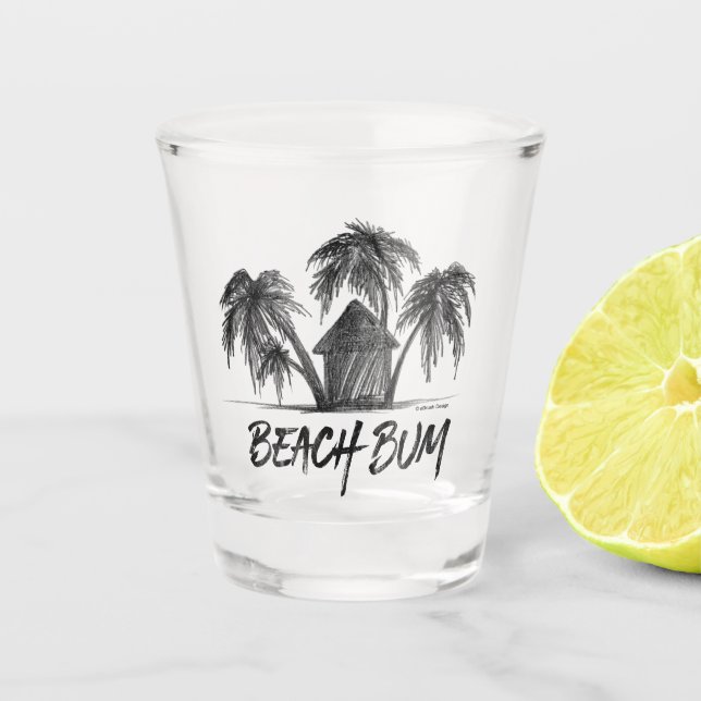 Beach Bum Schnapsglas (Vorderseite)