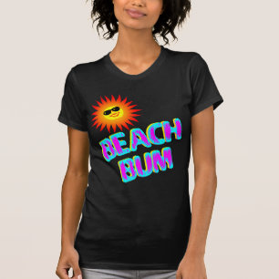 Beach-Bum-Sprichwort mit Sonnenmilch T-Shirt