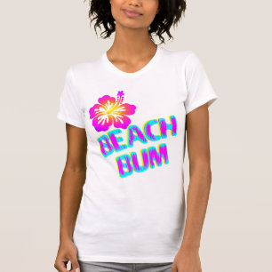 Beach Bum Sprichwort Plumeria Blume T-Shirt