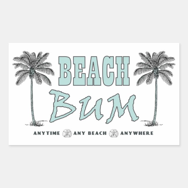 Beach Bum Stickers (Vorderseite)