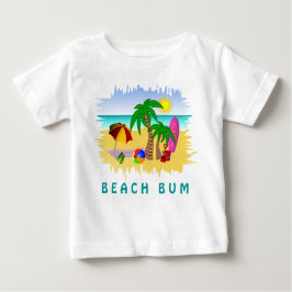 Beach Bum Sun Sea und Surfspass Farbiges Baby T-Sh T-shirt