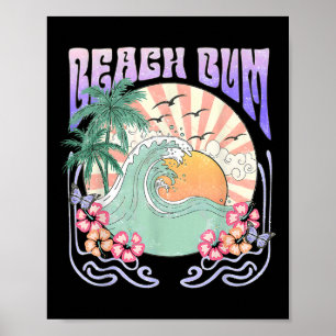 Beach Bum Sunset Sommerurlaub Hawaii Familienmatte Poster