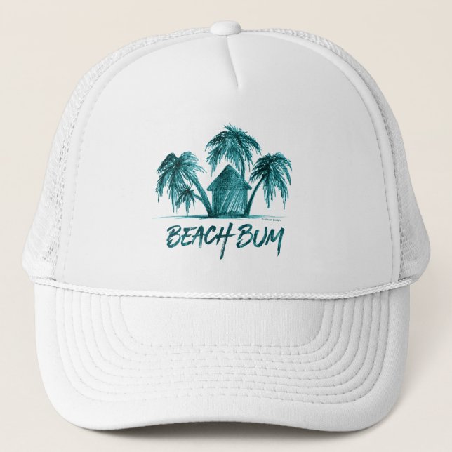 Beach Bum Truckerkappe (Vorderseite)