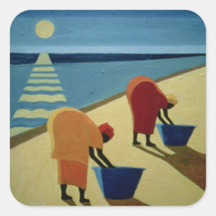 Beach Bums 1997 Quadratischer Aufkleber