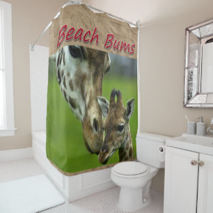 Beach Bums Duschvorhang Giraffe