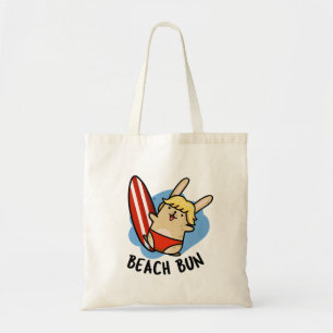 Beach Bun Funny Bunny Pun Tragetasche