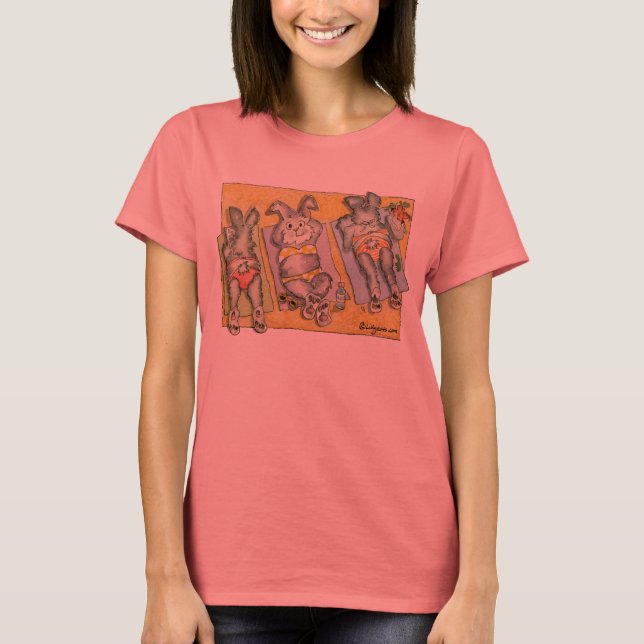 Beach Bunnies Custom T - Shirt / Bekleidung (Vorderseite)