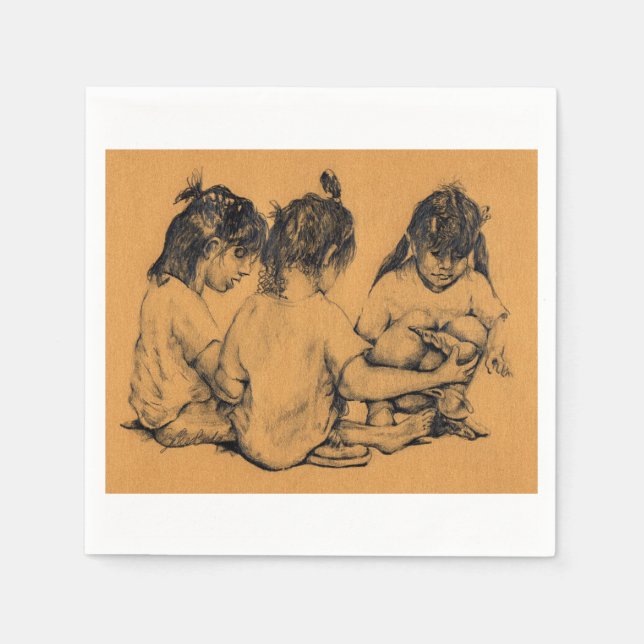 Beach Bunnies Serviette (Vorderseite)