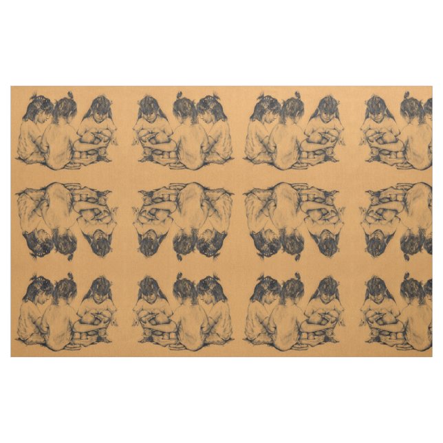 Beach Bunnies Stoff (Fat Quarter (45,7 x 55,9 cm))