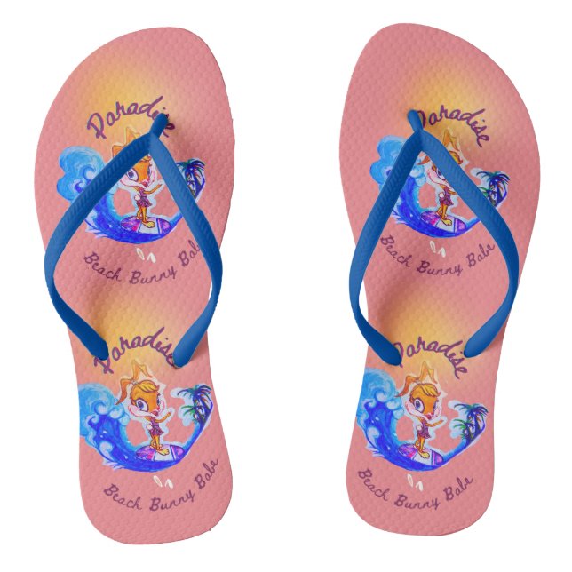 "Beach Bunny" Flip Flops (Fußbett)