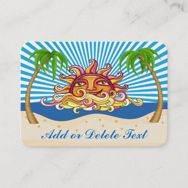Beach Business Card Visitenkarte (Vorderseite)