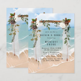 Beach Canopy Tropic Brunch & Bubbly Einladungen