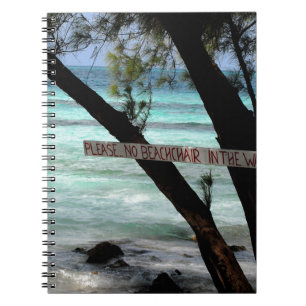 Beach Chairs Rum Point Grand Cayman Notizblock