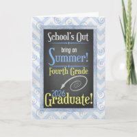Beach Chalkboard 2025 Vierte Klasse Abschluss