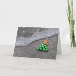 Beach Chic Christmas Card Feiertagskarte