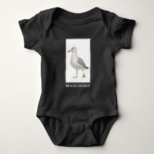 Beach Chicken - Seagull Gull Spaß Baby Strampler