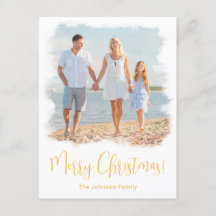 BEACH CHRISTMAS CARD | TROPISCHES FOTO POSTCARD
