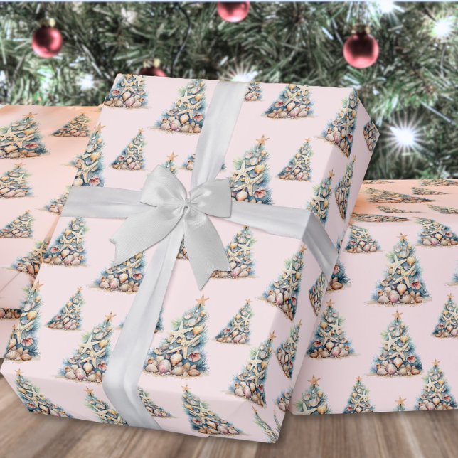 Beach Christmas Geschenkpapier (Beach Christmas Wrapping Paper )