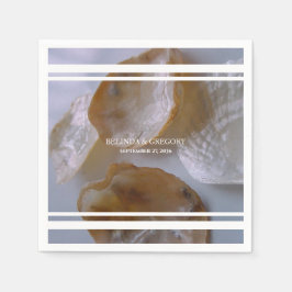 Beach Clams Wedding Serviette