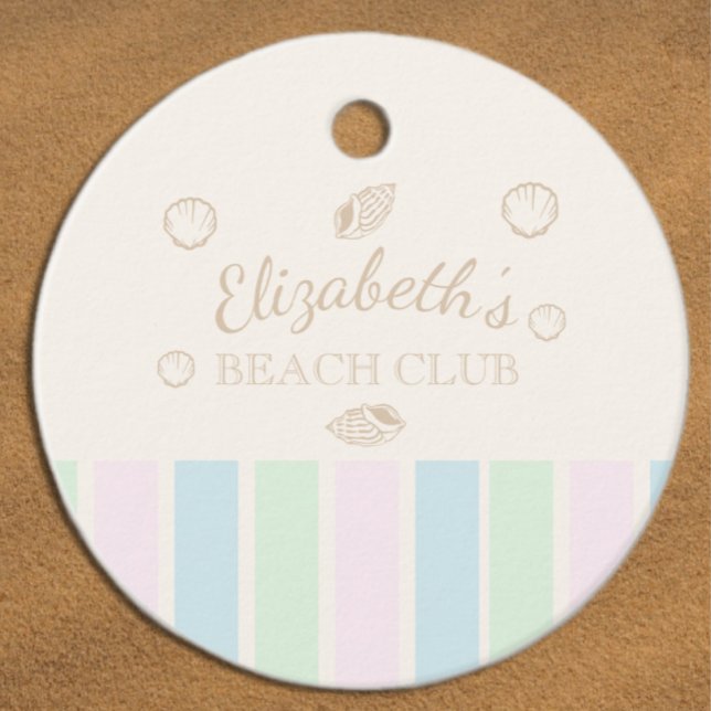 Beach Club Birthday Geschenkanhänger (Von Creator hochgeladen)