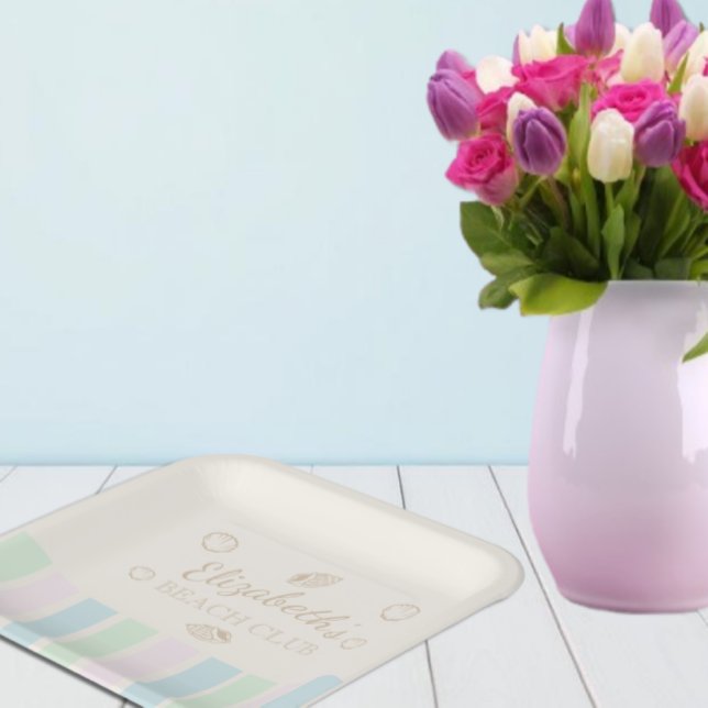 Beach Club Birthday Pappteller (Von Creator hochgeladen)