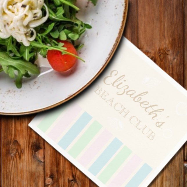 Beach Club Birthday Serviette (Von Creator hochgeladen)