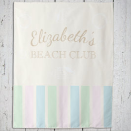 Beach Club Birthday Wandteppich