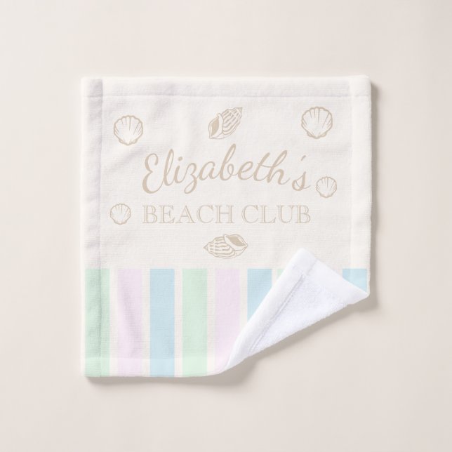 Beach Club Birthday Waschlappen (Waschlappen)