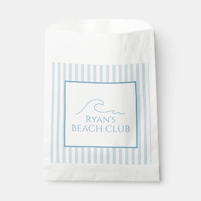Beach Club Cabana Geburtstag Geschenktütchen (Vorderseite)