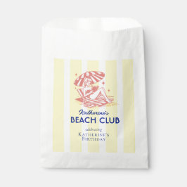 Beach Club Yellow Cabana Feste Party Geschenktütchen