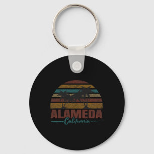 Beach Coastal City Vacation Souvenir Alameda Schlüsselanhänger